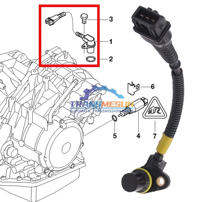 Übertragungsgeschwindigkeitssensor 24357518732 für den Mini Cooper R50 R52 1.6L GACVT16Z